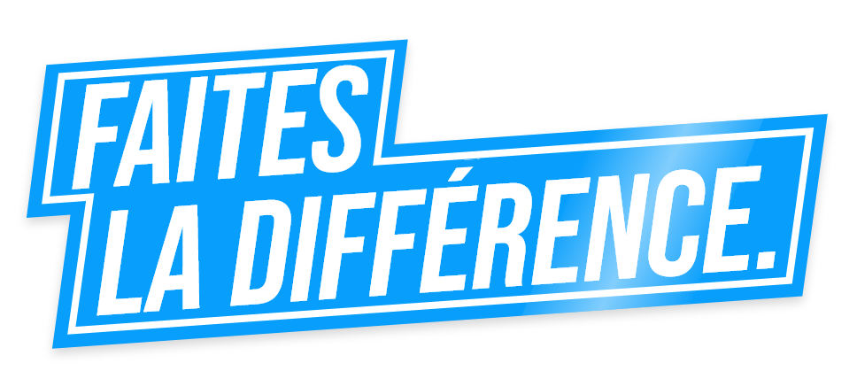 Slogan Faites la différence - Appel à soutien